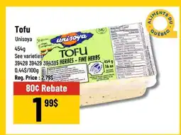 Mayrand Tofu Unisoya 454 g Quebec offer