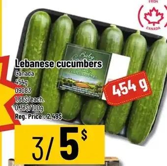 Mayrand Lebanese Cucumber 340 g Canada offer