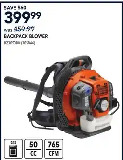 RONA HUSQVARNA BACKPACK BLOWER offer
