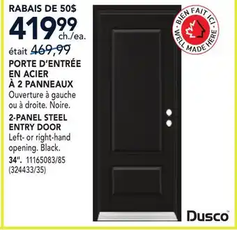 RONA 2-PANEL STEEL ENTRY DOOR 34 offer