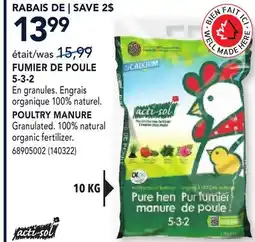 RONA POULTRY MANURE offer