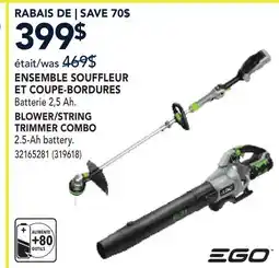 RONA EGO BLOWER/STRING TRIMMER COMBO offer