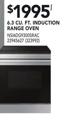 RONA 6.3 CU. FT. INDUCTION RANGE OVEN offer