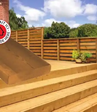 RONA TREATED WOOD DECK BOARD 5/4 X 6 X 8' offer