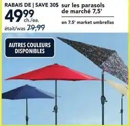 RONA 7.5' MARKET UMBRELLAS offer
