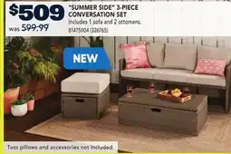 RONA LANDON & CO. SUMMER SIDE 3-PIECE CONVERSATION SET offer