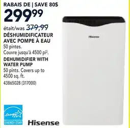 RONA DEHUMIDIFIER WITH WATER PUMP offer