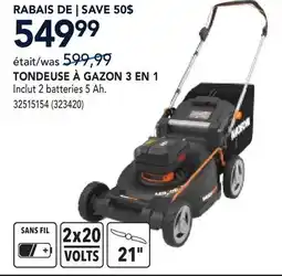 RONA WORX TONDEUSE À GAZON 3 EN 1 offer