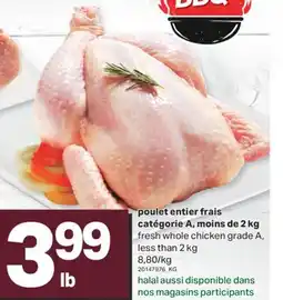 L'Intermarché POULET ENTIER FRAIS CATÉGORIE A, MOINS DE 2 KG offer
