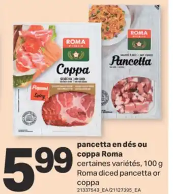 L'Intermarché PANCETTA EN DÉS OU COPPA, 100 G offer