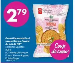L'Intermarché CROUSTILLES ONDULÉES À SAVEUR KORMA, SAVEUR DU MONDE PC, 200 G offer