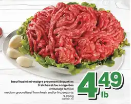 L'Intermarché BŒUF HACHÉ MI-MAIGRE PROVENANT DE PARTIES FRAÎCHES ET/OU CONGELÉES offer