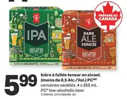 L'Intermarché BIÈRE À FAIBLE TENEUR EN ALCOOL (MOINS DE 0,5 ALC./VOL.), 4 x 355 mL offer