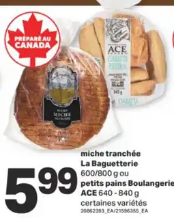 L'Intermarché MICHE TRANCHÉE, 600/800 G OU PETITS PAINS BOULANGERIE, 640-840G offer