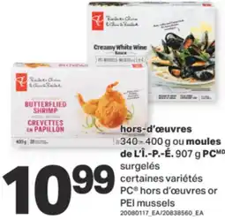 L'Intermarché HORS-D'ŒUVRES 340 - 400 G OU MOULES DE L'Î.-P.-É. 907 G offer