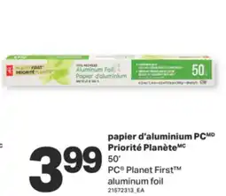 L'Intermarché PAPIER D'ALUMINIUM PRIORITÉ PLANÈTE, 50 offer