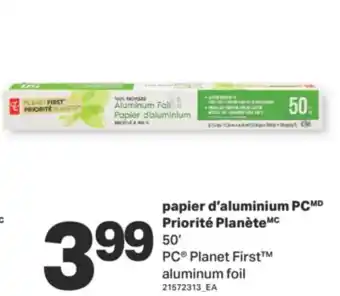 L'Intermarché PAPIER D'ALUMINIUM PRIORITÉ PLANÈTE, 50 offer