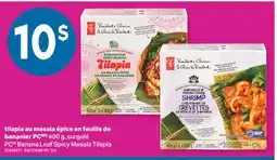 L'Intermarché TILAPIA AU MASALA ÉPICE EN FEUILLE DE BANANIER, 400 G offer