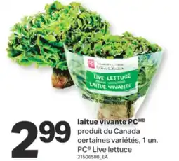 L'Intermarché LAITUE VIVANTE, 1 UN offer