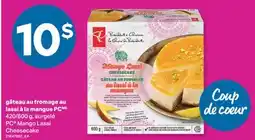 L'Intermarché GÂTEAU AU FROMAGE AU LASSI À LA MANGUE, 420/600 G offer