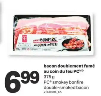 L'Intermarché BACON DOUBLEMENT FUMÉ AU COIN DU FEU 375 g offer