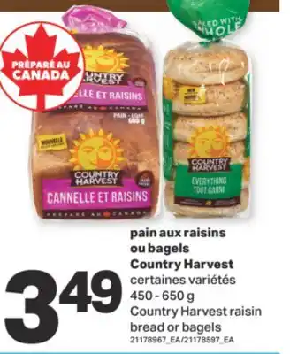 L'Intermarché PAIN AUX RAISINS OU BAGELS, 450 - 650 G offer