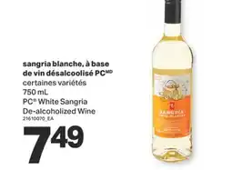 L'Intermarché SANGRIA BLANCHE, À BASE DE VIN DÉSALCOOLISÉ, 750 ML offer