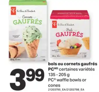L'Intermarché BOLS OU CORNETS GAUFRÉS, 135 - 205 g offer