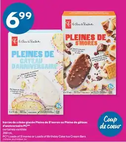 L'Intermarché BARRES DE CRÈME GLACÉE PLEINE DE S'MORES OU PLEINE DE GÂTEAU D'ANNIVERSAIRE, 288 ML offer
