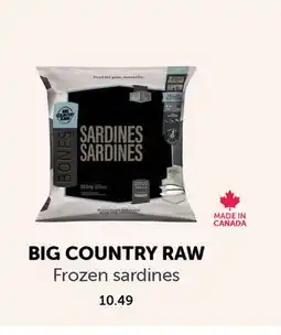 Mondou BIG COUNTRY RAW Frozen sardines offer