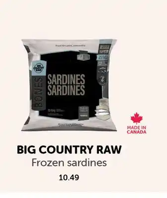 Mondou BIG COUNTRY RAW Frozen sardines offer