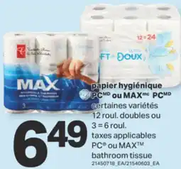 L'Intermarché PAPIER HYGIÉNIQUE, 12 ROUL. DOUBLES OU 3 = 6 ROUL offer