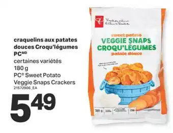 L'Intermarché CRAQUELINS AUX PATATES DOUCES CROQU'LÉGUMES, 180 G offer