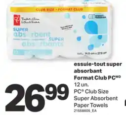 L'Intermarché ESSUIE-TOUT SUPER ABSORBANT FORMAT CLUB, 12 UN offer