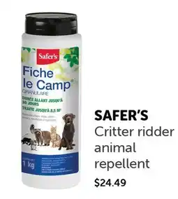 Mondou SAFER'S Critter ridder animal repellent offer