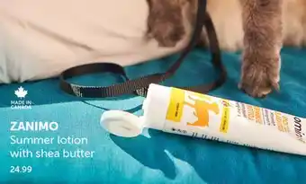 Mondou Zanimo summer lotion with shea butter offer