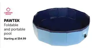Mondou PAWTEK Foldable and portable pool offer