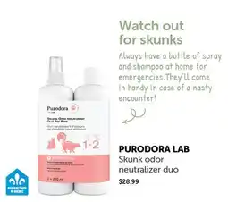 Mondou PURODORA LAB Skunk odor neutralizer duo offer