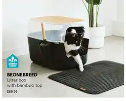 Mondou BEONEBREED Litter Box with Bamboo top offer