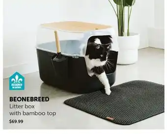 Mondou BEONEBREED Litter Box with Bamboo top offer