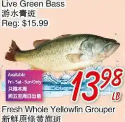 Foody Mart LIVE GREEN BASS offer