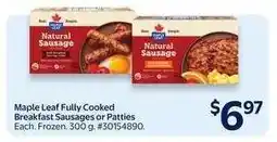 Walmart Maple Leaf Fully Cooked Breakfast Sausages or Patties offer