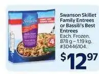 Walmart Swanson Skillet Family Entrees or Bassil's Best Entrees offer