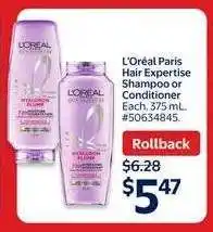 Walmart L'Oreal Paris Hair Expertise Shampoo or Conditioner offer
