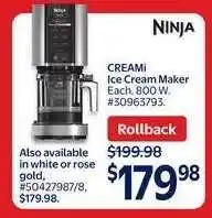 Walmart Ninja CREAMi Ice Cream Maker offer