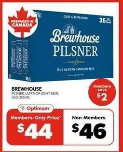 Real Canadian Liquorstore BREWHOUSE PILSNER offer