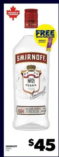 Real Canadian Liquorstore Smirnoff Vodka offer