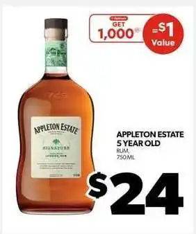 Real Canadian Liquorstore Appleton Estate 5 Year Old offer