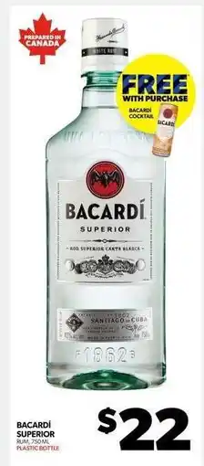 Real Canadian Liquorstore Bacardí Superior offer