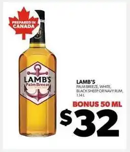 Real Canadian Liquorstore Lamb's offer